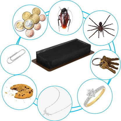12 PCS Floor Register Traps 4 x 10 Inch Air Vent Filter Mesh Catcher Black Vent - Image 5