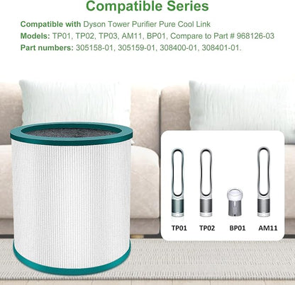 TP01 TP02 Replacement Filter 4 Pack Compatible - Image 2