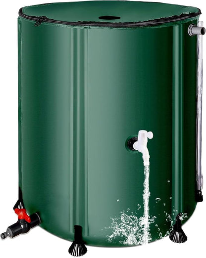 THUNDERBAY 53 Gallon Collapsible Rain Barrel, Portable Rain Barrels to Collect by THUNDERBAY
