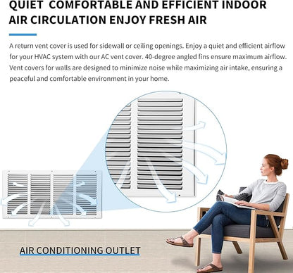 Return Vent Cover 24x18, Air Return Vent Cover, Flat Vent Cover, Rejillas De - Image 7