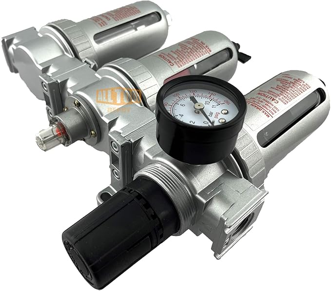 1/2" NPT Mid Flow Filter Regulator Coalescing Desiccant Dryer System - Image 4