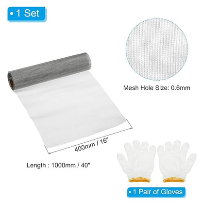 PATIKIL 40" L x 16" W Woven Wire Mesh, 30 Mesh 304 Stainless Steel Air Vent - Image 2