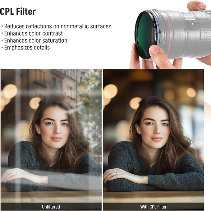 NEEWER 95mm UV CPL ND Lens Filter Kit - Image 5