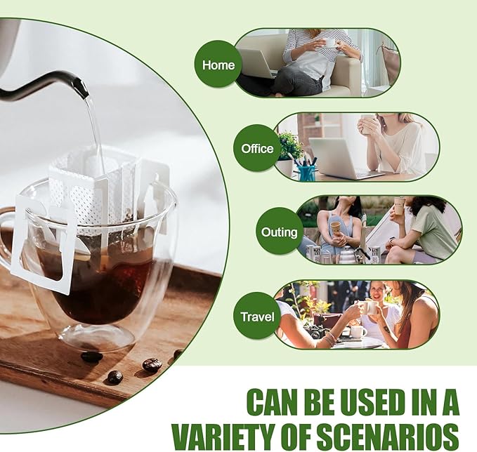 CARGEN 50Pcs Portable Coffee Filter Paper Bag - Image 2