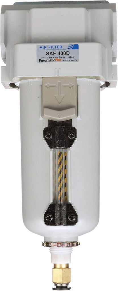 PneumaticPlus SAF400-N04BD-MEP Compressed Air Filter 1/2" NPT, 10 Micron Element - Image 2