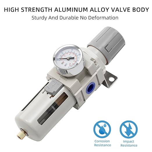 Air Compressor Water Separator Filter 1/2" NPT 150 PSI, Compressed Filter - Image 6