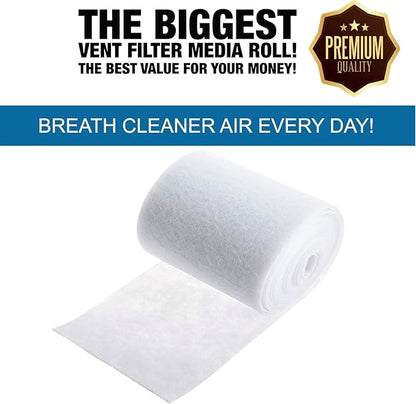NORTHWEST ENTERPRISES Vent Filters Media Roll, 25ft x 12in x 1/8in Cut to Fit - Image 4