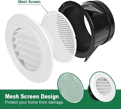 Soffit Vents 4 Inch, Round Exhaust Air Vent Cover - Image 3