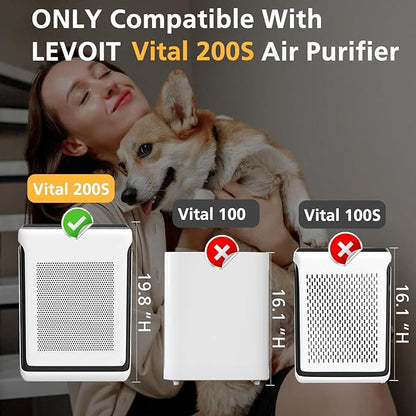 Vital 200S Replacement Filter for LEVOIT Vital 200S Vital 200S-P Air Purifier - Image 3