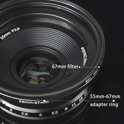58mm Lens to 52mm Camera Lens Adapter 58mm to 52mm Step Down Ring Adapter Ring - Image 3