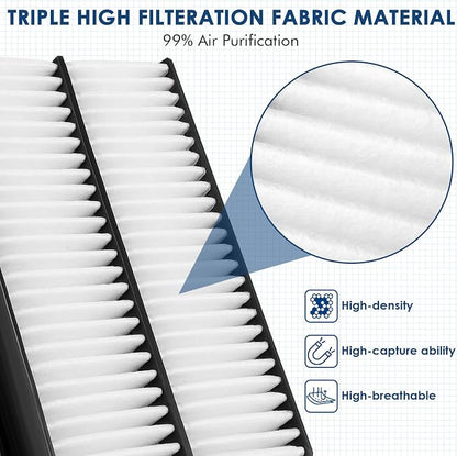 CA10013 Replacement Engine Air Filter, Efficient Filtration Offers 99% Air - Image 2