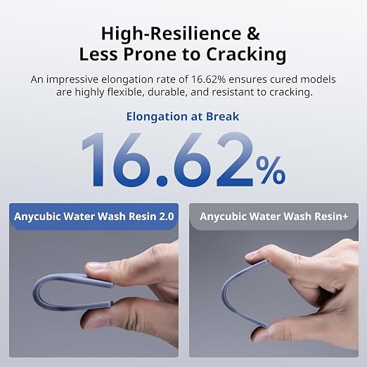 ANYCUBIC Water Washable 3D Printer Resin 2.0, 405nm High Precision 3D Resin - Image 4
