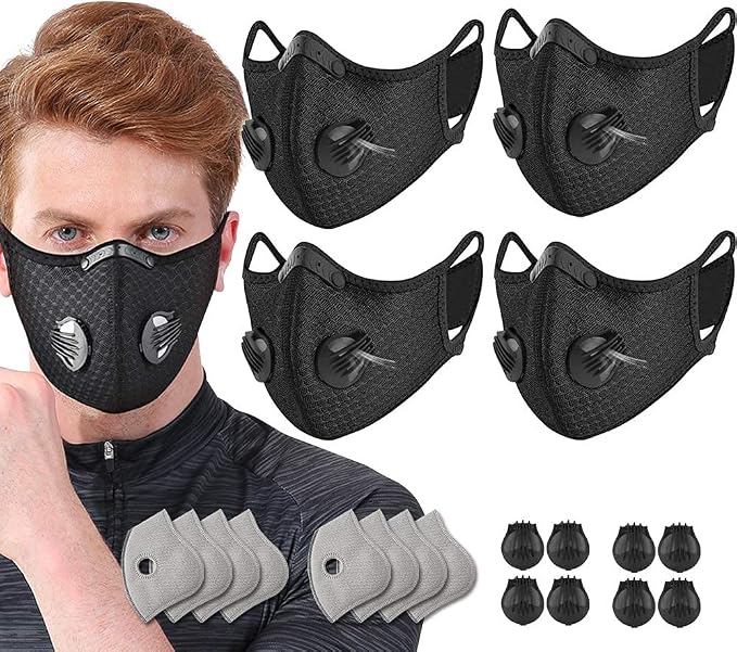 NBDIB 4 Pack Adjustable Reusable Face Protection - Image 6