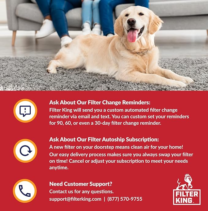 Filter King Air Filters 20.75x20.75x1 | 6-PACK | MERV 11 HVAC Pleated AC - Image 5