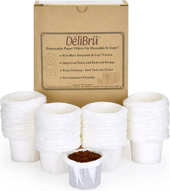 Delibru K Cup Disposable Paper Filters 300 Pack Fits - Image 7