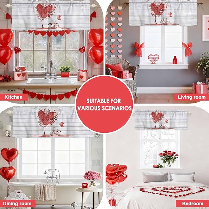 Valentine's Day Valance Curtains - Image 8
