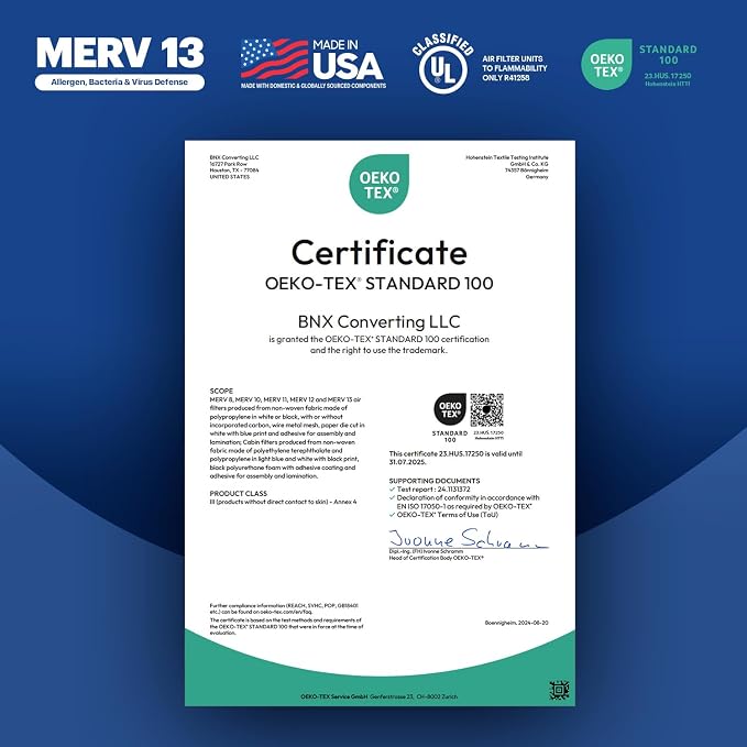 BNX TruFilter 20x22x1 Air Filter MERV 13 - Image 6
