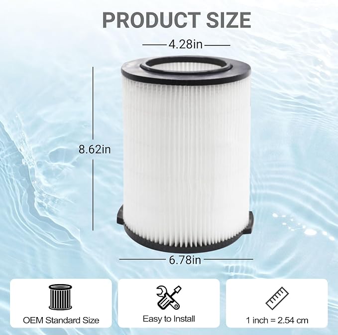 VF4000 Standard Wet/Dry Vac Filter Compatible - Image 2