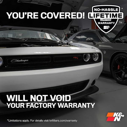 K&N Cold Air Intake System: Dry-Flow Air Filter, Increase Performance & - Image 10