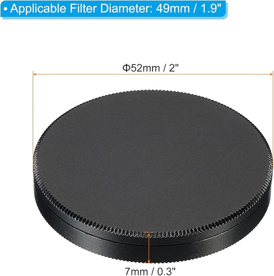 PATIKIL 49mm Lens Cap, Camera Lens Cap Cover Universal Front Metal Lens Filter - Image 2