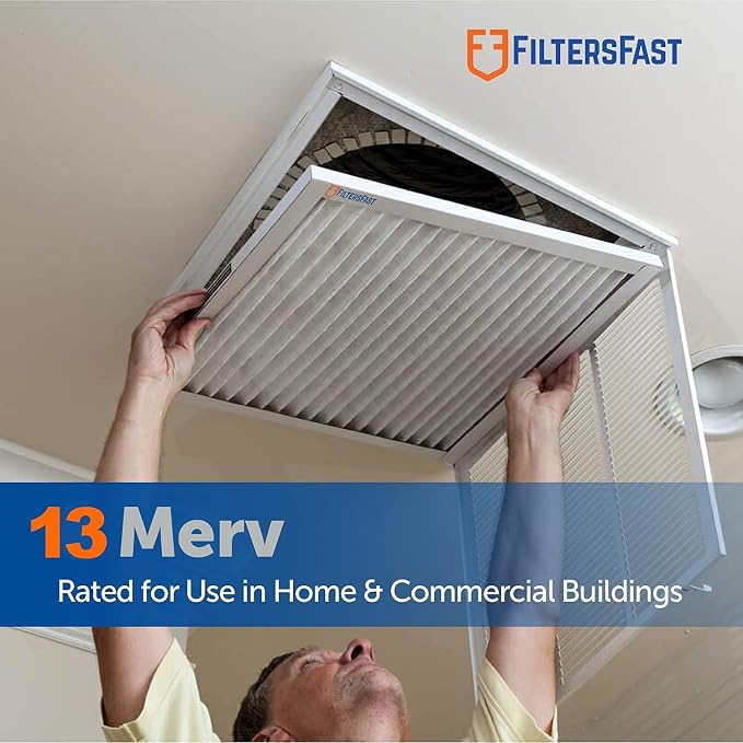 Filters Fast 22x22x1 Air Filter Merv 13, Made in the USA, Actual Size: 21.75" x - Image 2
