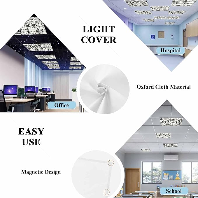 4 Pack Fluorescent Light Cover, Western Cowboys Light Covers - Image 5