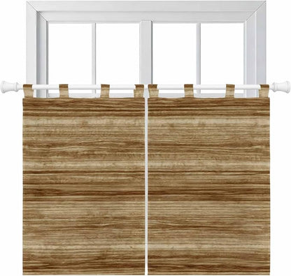 Vintage Western Kitchen Curtains 45 Inch Length, Short Cafe Window Curtains Tab by Unknown