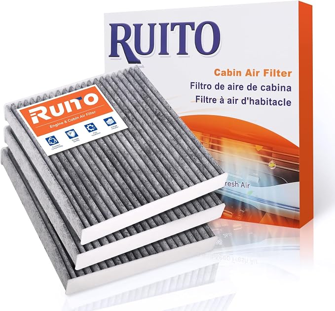 RUITO Cabin Air Filter, Fits 2016-24 Civic, 2017-24 CR-V, 2009-20 Fit, 2016-24 by RUITO