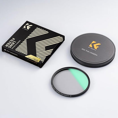 K&F CONCEPT 72mm Ultra-Low Reflectivity Polarizers Filter, 28 Multi-Layer - Image 8