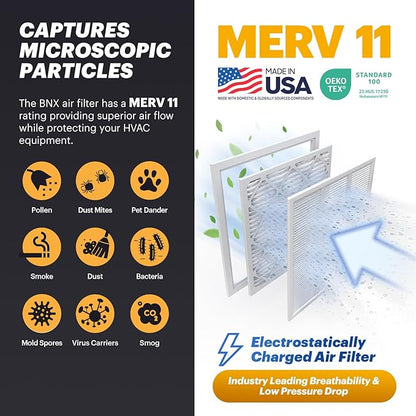 BNX TruFilter 14x18x1 Air Filter MERV 11 - Image 3