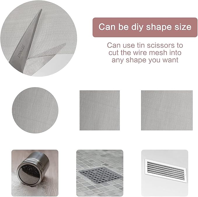 Stainless Steel Woven Wire Mesh Stainless Steel Wire Mesh 100 Fine Screen - Image 6