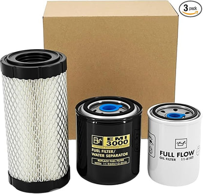 11-9059 Air Fi-lter 11-6182 Oil Filter 11-9342 Fuel Filter Maintenance Kit Fit by Unknown