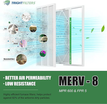 14x30x1 Air Filter 4 Pack, MERV 8 Pleated Dust Defense Air Filters Replacement - Image 5