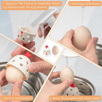 Silicone Egg Brush Cleaner, Egg Washer - Image 5