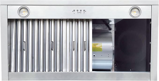 CT Copper Tailor Copper Vent Hood Island Mount, 610 CFM Exhaust Fan, Stainless - Image 8