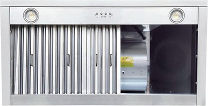 CT Copper Tailor Copper Vent Hood Island Mount, 610 CFM Exhaust Fan, Stainless - Image 8