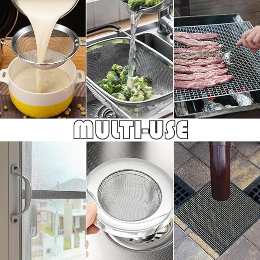 Stainless Steel Wire Mesh Screen 4Pcs Anti-Rusted Air Vent Mesh 8.4"X12" - Image 3