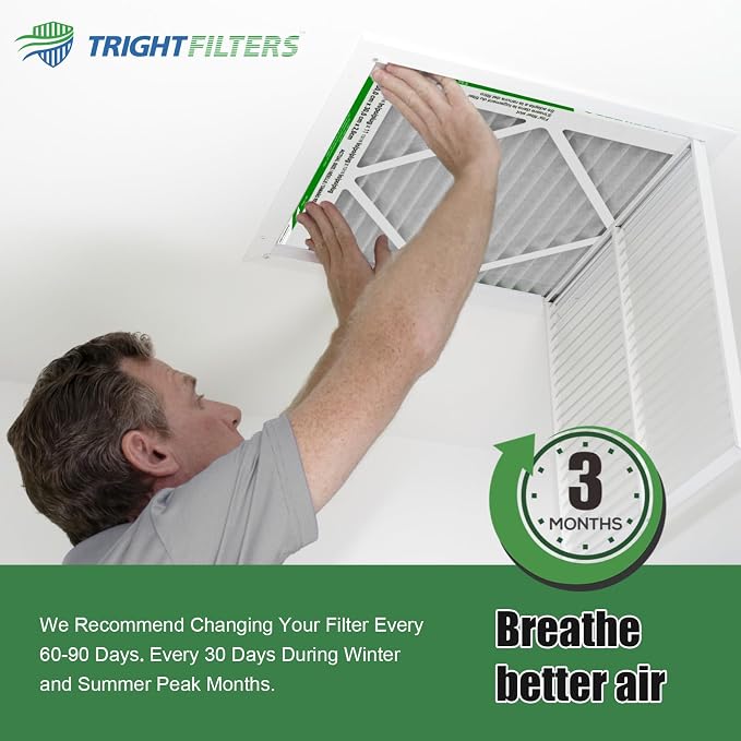 14x14x1 Air Filter 4 Pack, MERV 8 Pleated Dust Defense Air Filters Replacement - Image 6