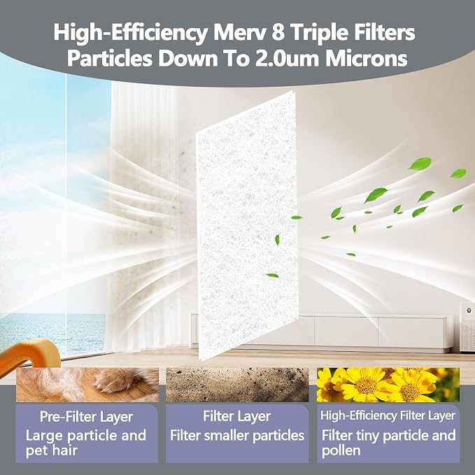 20" x 90" Air Vent Filters, - Image 3