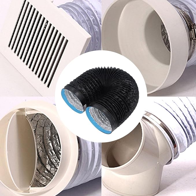 Generic 6.56ft PVC Aluminum Foil Dryer Vent Hose - Image 2