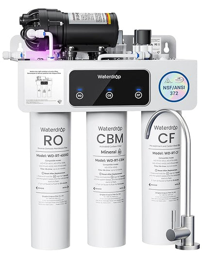 Waterdrop WD-T3-M Remineralization Reverse Osmosis Water Filter, NSF/ANSI 372 by Waterdrop