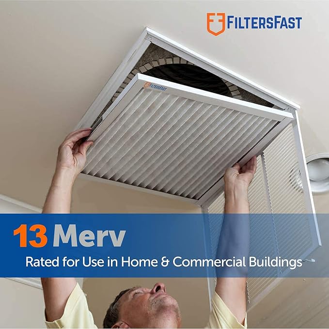 Filters Fast 18x18x1 Air Filter Merv 13, Made in the USA, Actual Size: 17.75" x - Image 2
