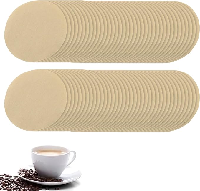 Waziaqoc 800 Count 2.5 Inch Natural Unbleached Round Coffee Filter, Replacement by Unknown