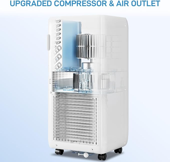 Portable Air Conditioner 8000 BTU With, 24H Timer & Smart/Sleep Mode, Cools - Image 5
