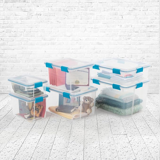 Sterilite 12-Pack Gasket Box, Weather-Resistant Storage Bins - Image 4