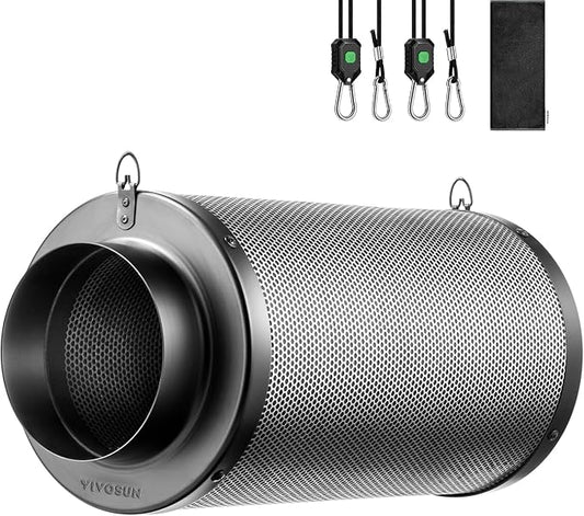 VIVOSUN 6 Inch Air Carbon Filter Smelliness Control by VIVOSUN