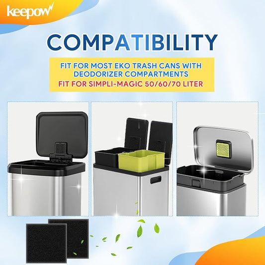 KEEPOW 8 Pack Trash Can Deodorizer Compatible - Image 2