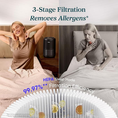 LEVOIT Air Purifier for Home Allergens Pet Hair in Bedroom, Covers Up to 1073 - Image 3