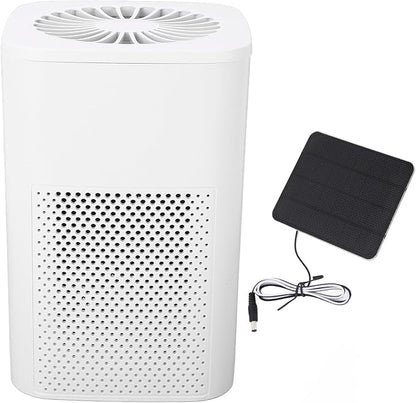 99.97% Filtration Efficiency Powerful Motor Solar Powered Portable Air Purifier by BAFOVY