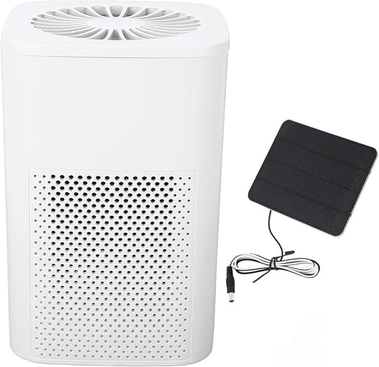 99.97% Filtration Efficiency Powerful Motor Solar Powered Portable Air Purifier by BAFOVY